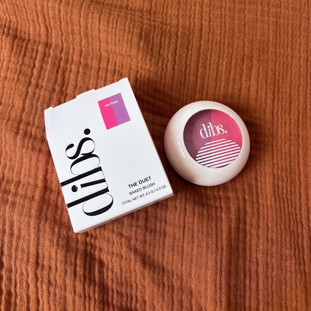 NIB DIBS Duet Baked Blush in VIP Pink